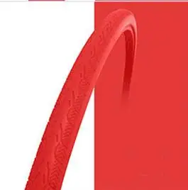 Красный Велосипедные Твердые мертвые шины 24 дюйма 24*1 3/8 фиксированная передача твердые шины без надувания никогда не плоские велосипедные шины для шоссейных велосипедов шины - Цвет: Красный