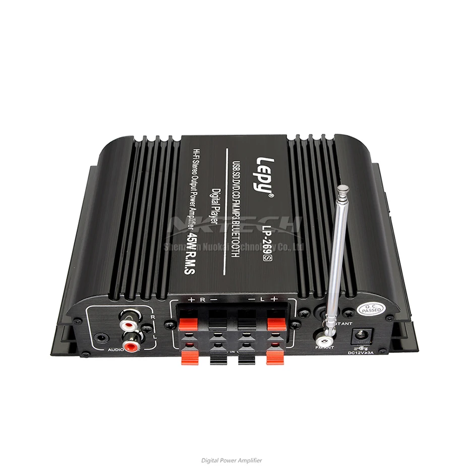 LP-269S Lepy Bluetooth автомобильный усилитель цифровой плеер HIFI стерео аудио Мощность 2CH 45 Вт домашняя мультимедийная поддержка SD USB FM MP3 DVD CD