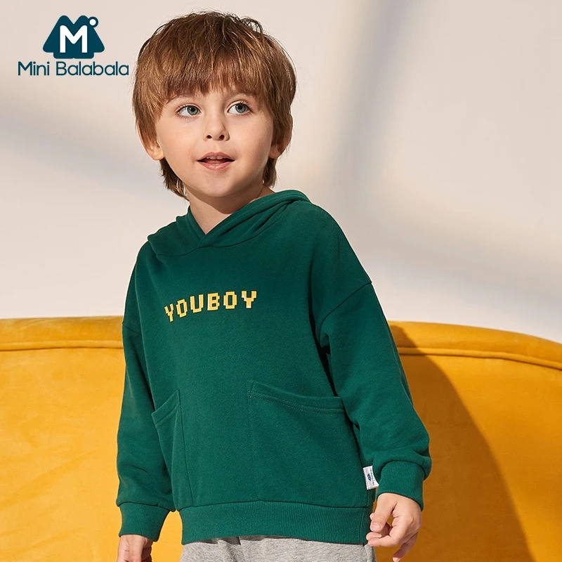 Мини балабала Детская толстовка с капюшоном свитшот для маленьких мальчиков