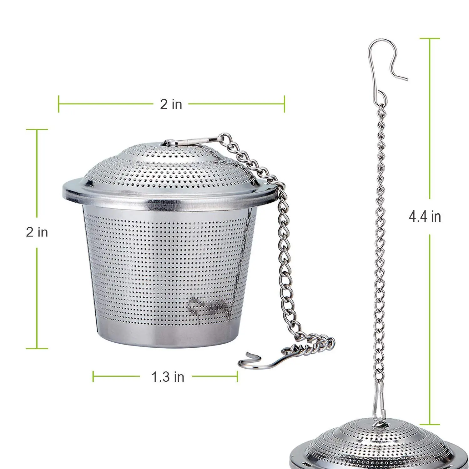 Tea Infuser Travel Set with 2 Individual Cases Stainless Steel Ball strainer Steeper Drip Tray for Loose | Дом и сад