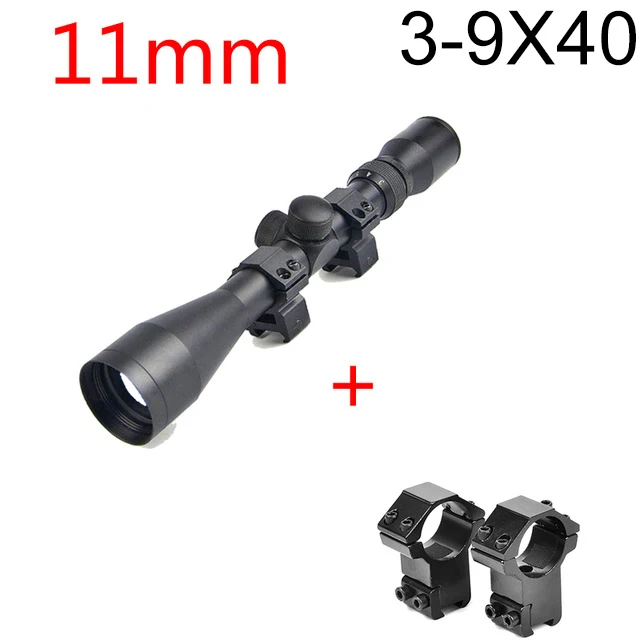 3-9X40 11MM B BESTSIGHT 3-9X40 6-24X50 Riflescopes охотничий прицел с зеленым красным подсветкой страйкбольная оптика Riflescope охотничий прицел - Цвет: 3-9X40 11MM
