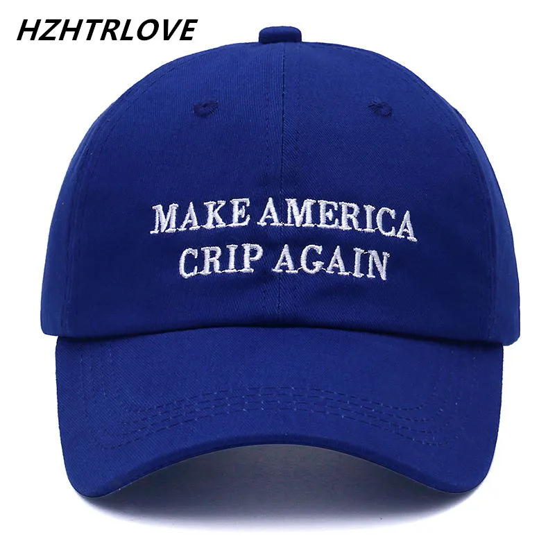 Высокое качество бренд письмо Сделать Америка CRIP снова Snapback кепки хлопок Бейсболка для мужчин женщин хип-хоп шляпа папы костяная Garros