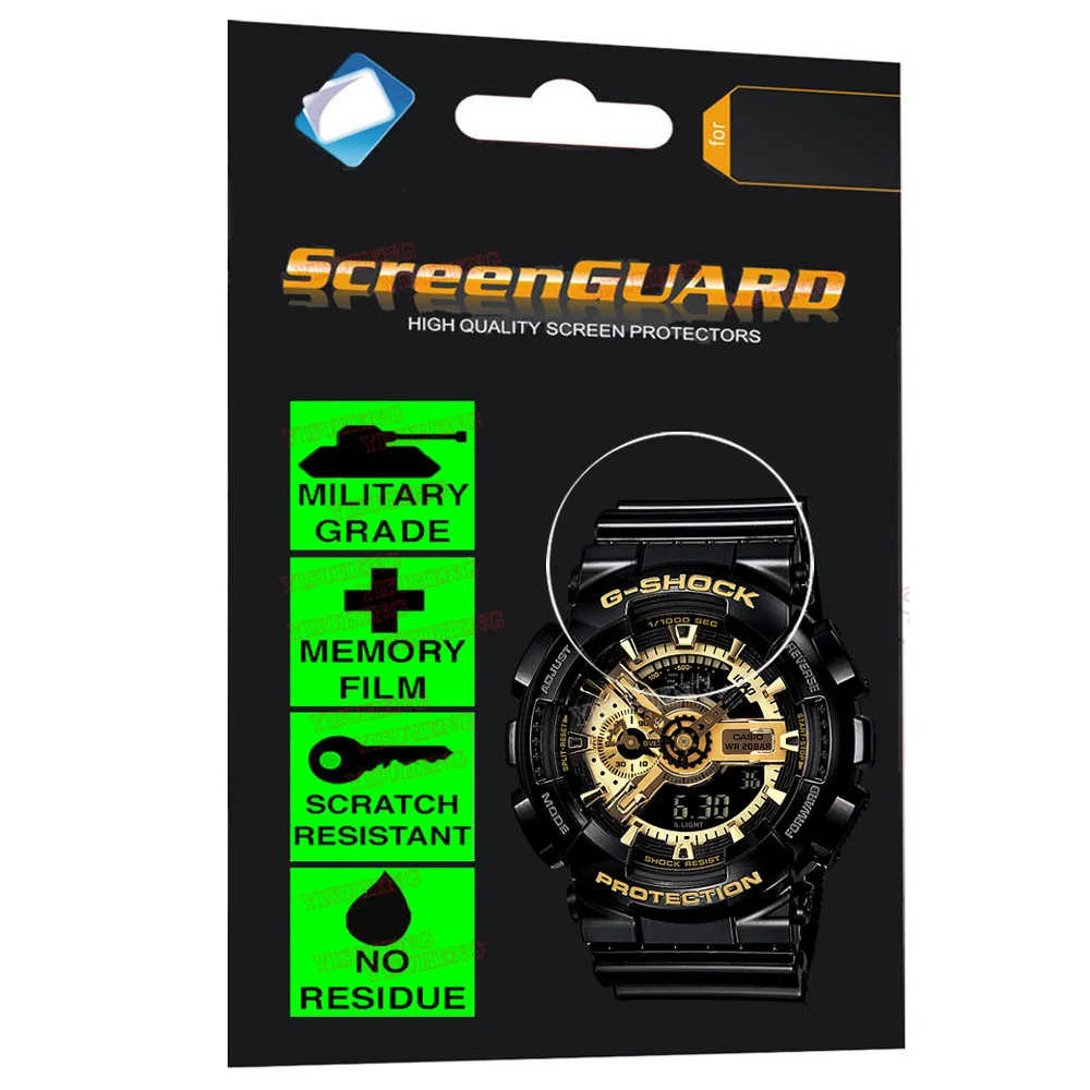 Военный класс анти шок пленка для Casio Часы G SHOCK аналоговый цифровой кварцевый