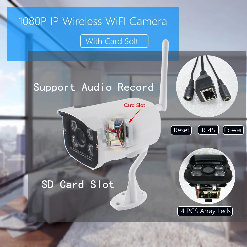 OUERTECH Wifi IP камера 1080P/3MP/5MP WIFI Проводная ONVIF P2P CCTV цилиндрическая наружная ночного