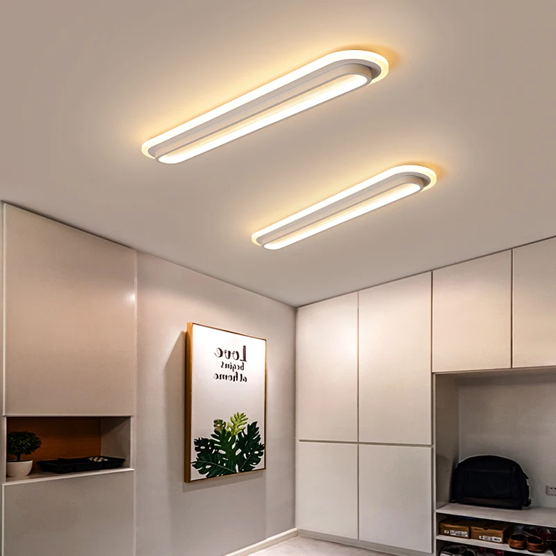 $34.87 Modern Led Ceiling Lights For Living Room Bedroom Study Room Corridor White black color surface mounted Ceiling Lamp AC85-265V