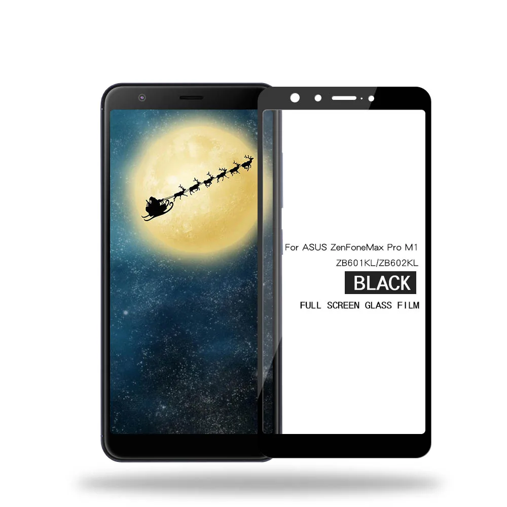 For ASUS Zenfone MAX PRO M1 ZB601KL Glass Tempered 2.5D Full Cover Film ZB602KL Screen Protector Protective | Мобильные телефоны и