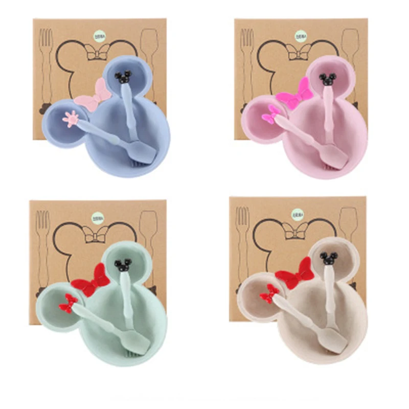 Новинка Экологичная столовая утварь для кормления новорожденных Бамбуковая