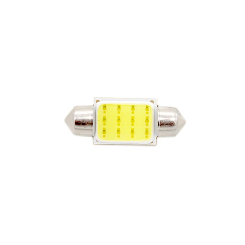 2 шт./лот 31 мм 36 39 42 C5W DC12V гирлянда COB 12 чипов белые Автомобильные светодиодные