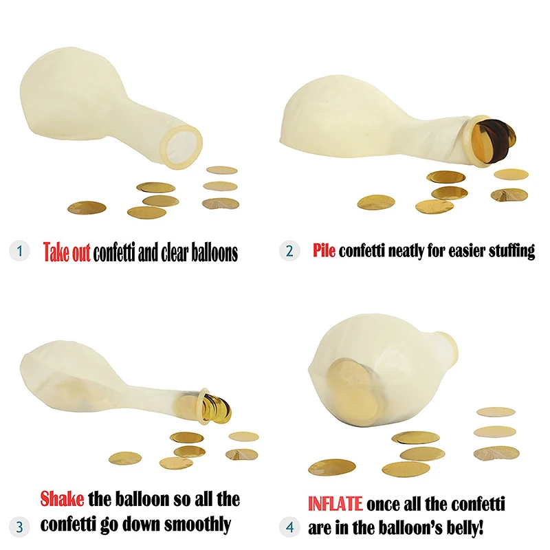 10 шт./лот прозрачные воздушные шары золотые звезды конфетти с днем рождения