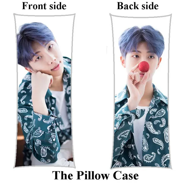 color Kpop rm Rap Monster home Boyfriend длинный Чехол на подушку Bangtan для мальчиков, чехол на заказ, двусторонний чехол с принтом - Цвет: color