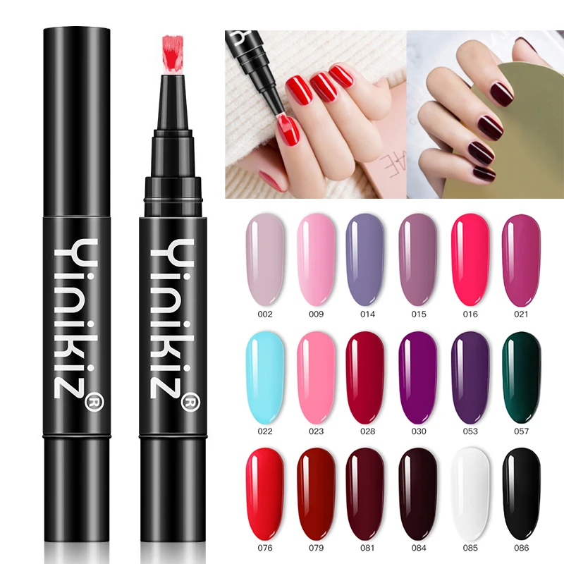 Новый Гель лак для ногтей Глянцевая ручка художественный смесь геля 18 цветов