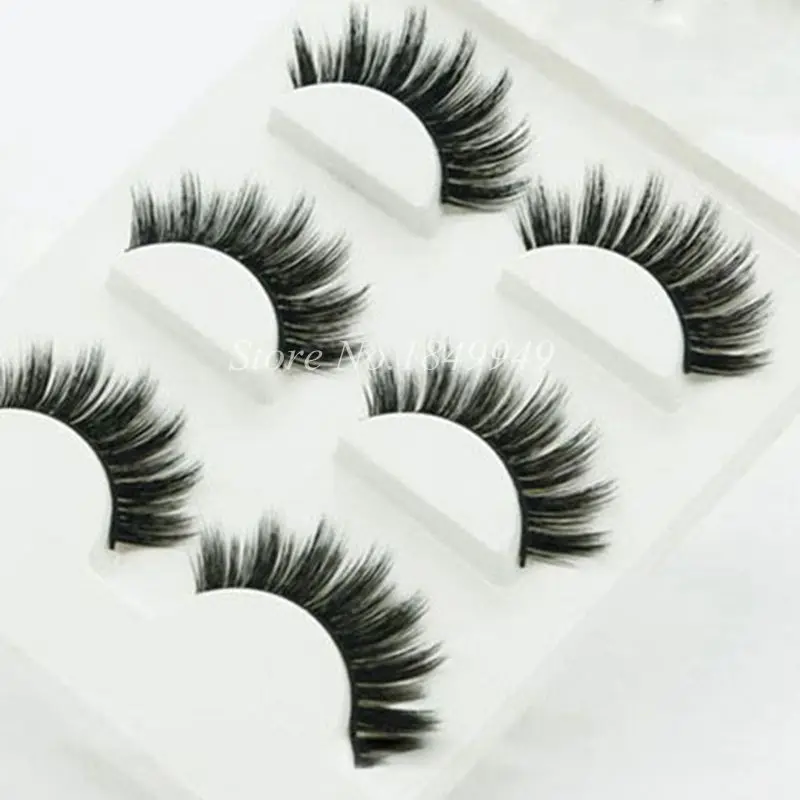 Объемные Накладные ресницы накладные из натурального материала ручной работы