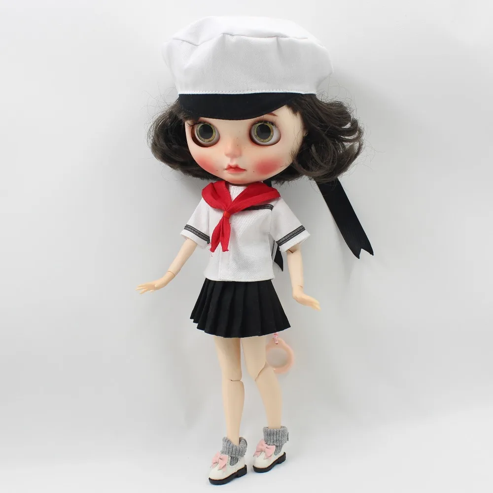 Ледяной DBS Blyth кукла licca тело кампус костюм Сакура Униформа шляпа моряка|clothes 1/6|1/6