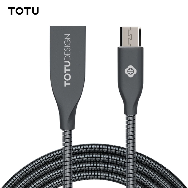 TOTU Металл Micro USB кабель для samsung huawei Xiaomi htc LG быстрая Синхронизация данных зарядки