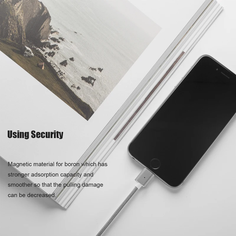 Микромагнитный кабель для мобильного телефона быстрая зарядка Redmi iPhone 13 Pro 12 X XR XS