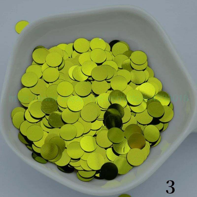 25g 6mm Flat Round Dot Shape PVC Loose Sequins For Crafts Paillettes Decoration Garment DIY Accessory wedding ornament confetti | Дом и сад