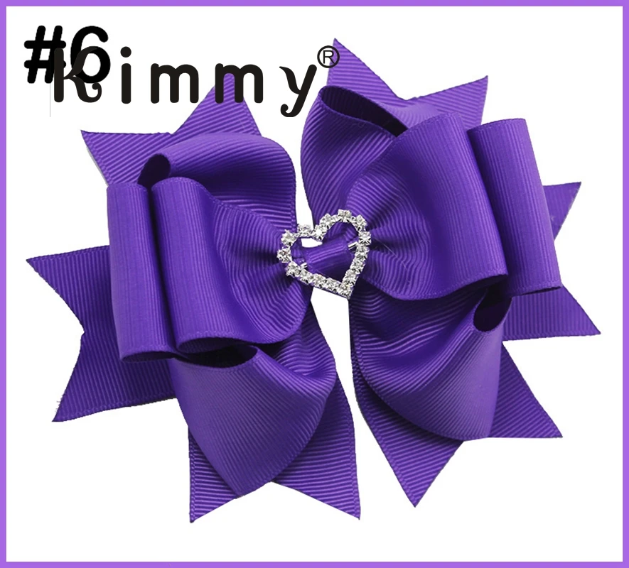 2 шт большой день Святого Валентина pigtail бутик заколки для волос с бантами со