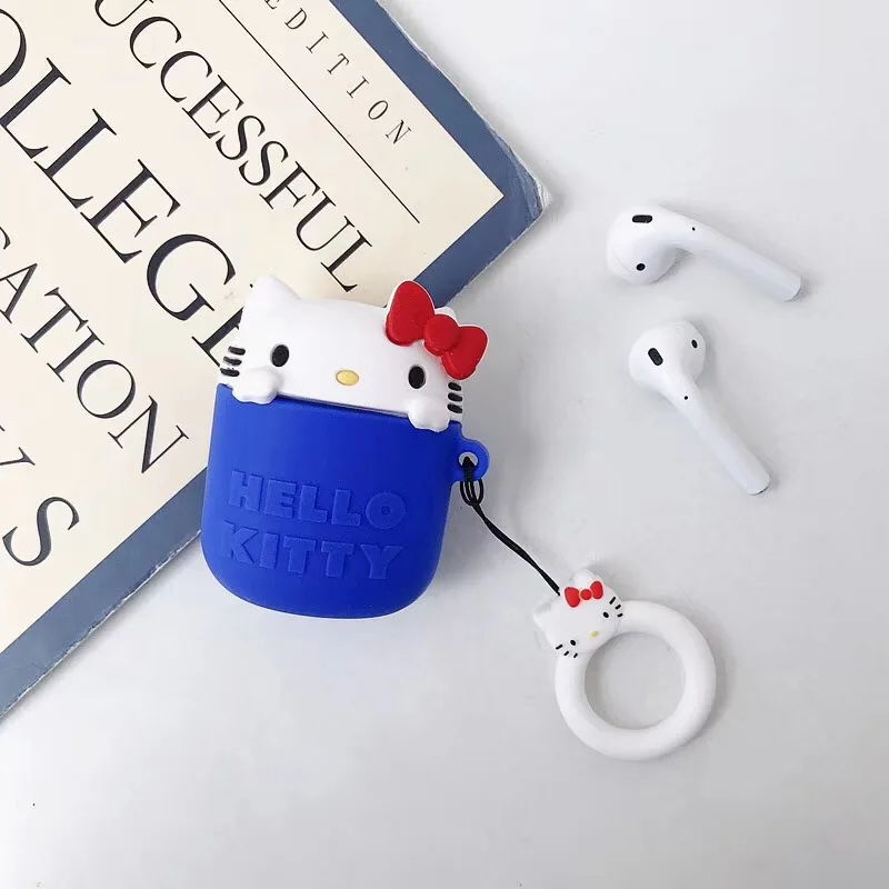 Милый защитный чехол Sanrio kitty cat my Melody для Apple AirPods зарядный Airpods 1 2 Мягкая