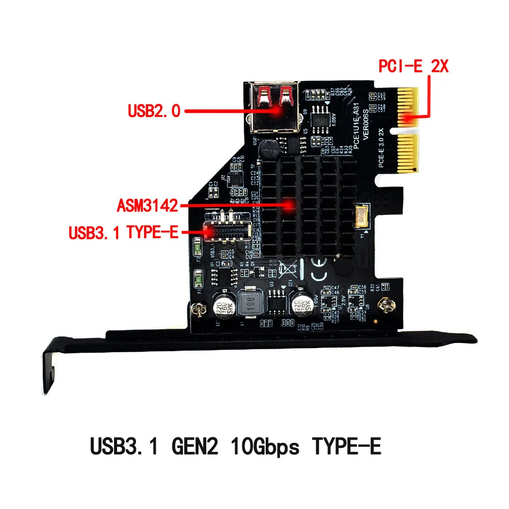 H1111Z добавить на картах PCI Express 3,0 USB 3,1 PCI-E карта PCIE USB адаптер Райзер TYPE-E USB3.1 Gen2 10 Гбит/с+ USB2.0 карты расширения