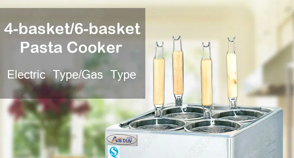 EH674 4-basket Электрический Счетчик Топ паста плита для коммерческое использование