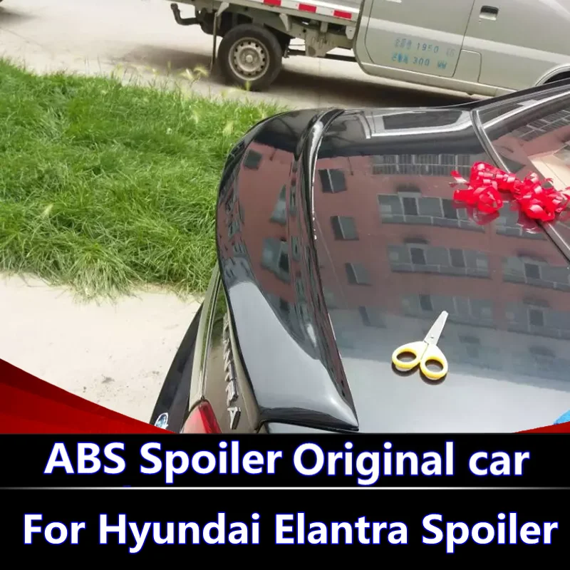 Для Hyundai Elantra 2007-2015 спойлер высокого качества ABS пластик Неокрашенный праймер