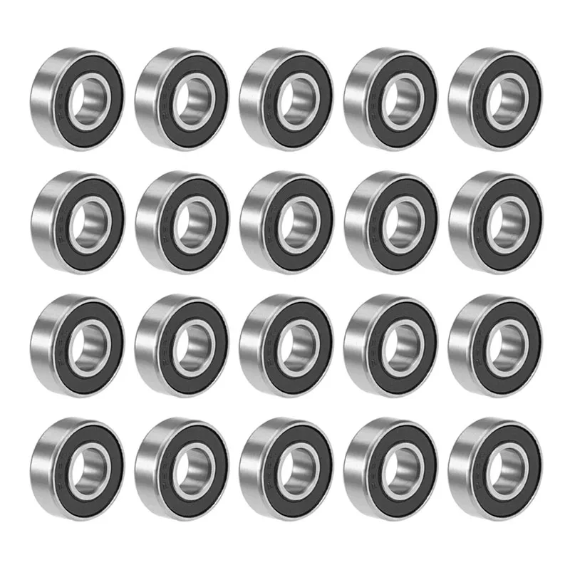 

R6ZZ R6RS Deep Groove Ball Bearing 3/8"x7/8"x9/32" Double Shielded Bearings 20-Pack