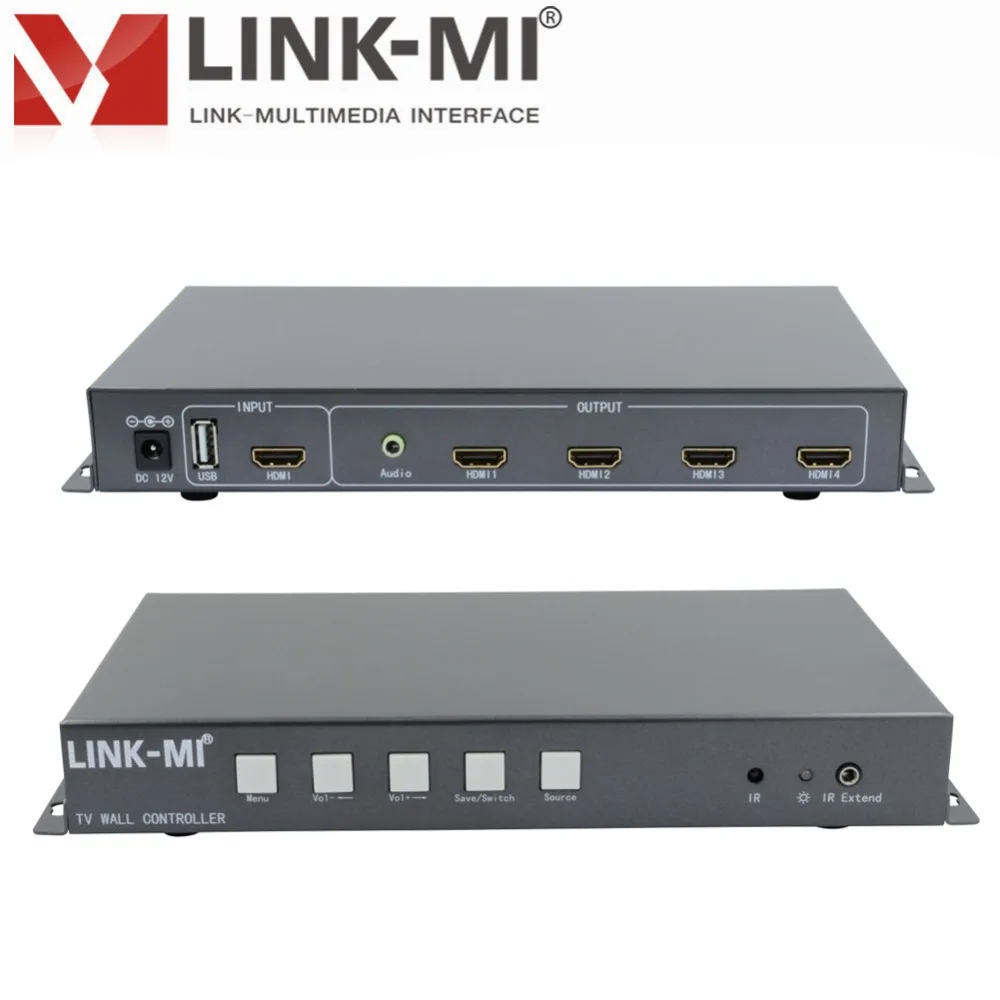 ЛМ ТВ 04S 2x2 видео настенный контроллер USB/HDMI процессор 4 показывает экран