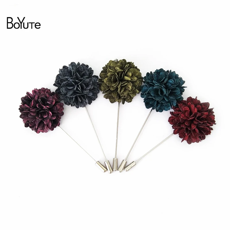 Булавка BoYuTe мужская с цветком свадебная брошь на лацкан булавка аксессуары для