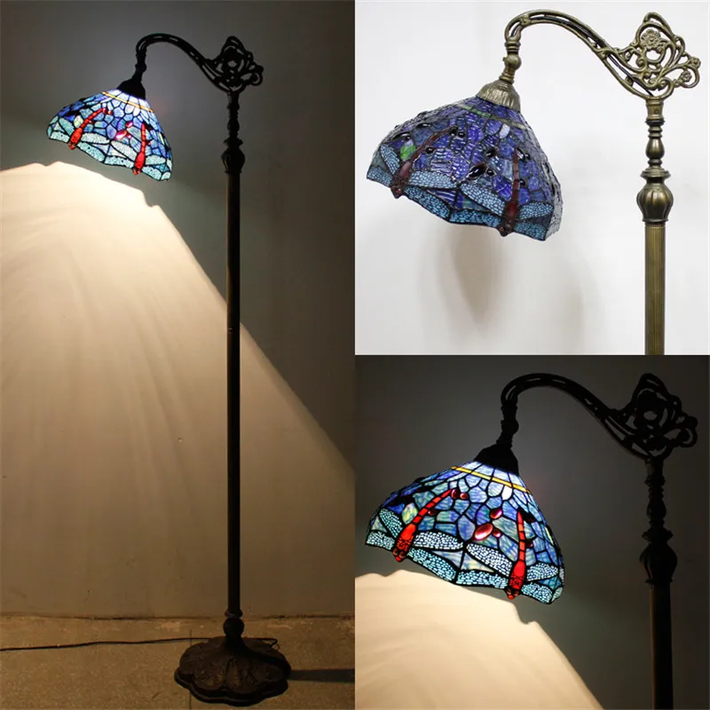 Витражная торшер FUMAT в винтажном стиле подставка для рыбалки барокко светильник