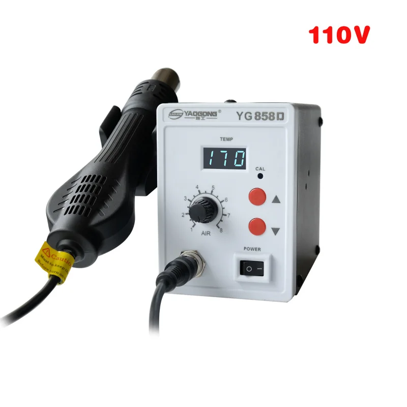 YAOGONG 8586 BGA новая паяльная станция двойной цифровой 2 в 1 smd паяльная станция горячий воздушный пистолет инструменты для ремонта мобильных телефонов - Цвет: 858D    110V