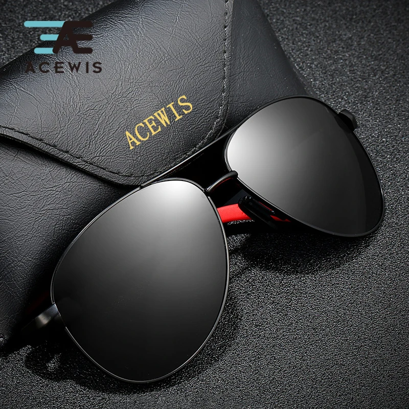 ACEWIS Ретро стиль солнцезащитные очки поляризационные мужские винтажные