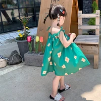 2019 summer toddler dresses fashion costumes kids clothes flower sling a line princess dress for 2 7yrs lovely girls party dress