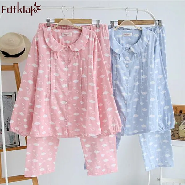 Пижамный комплект для кормящих мам Одежда грудного вскармливания одежда сна