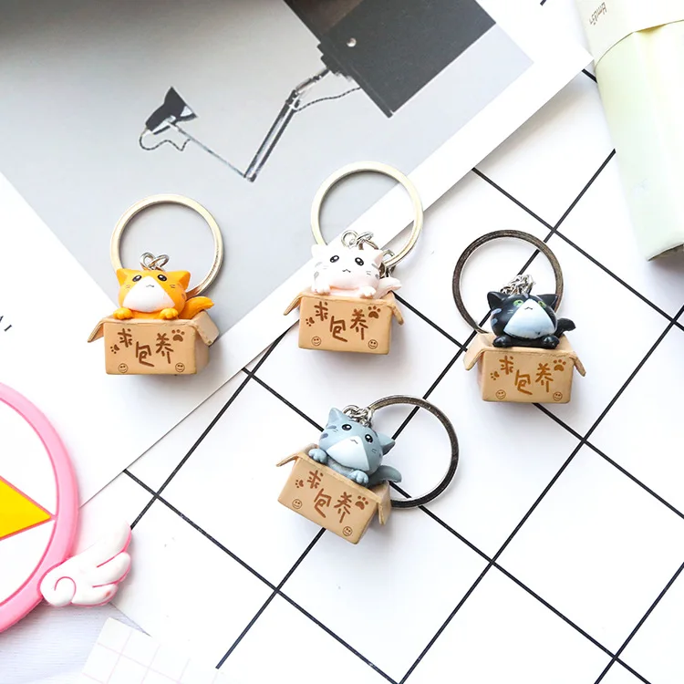Серия с персонажами из мультфильмов о животных Кот брелок gato котенок модные Забавные милые Подвески брелки porte clefs sleutelhanger детские подарки игрушки