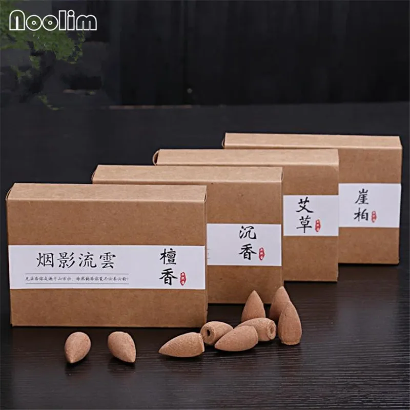 30 шт./кор. дым обратный Ладан шишки натуральные ручной работы поглотитель запаха