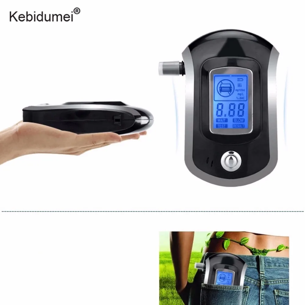 

Professional Digital Breath Alcohol Tester Breathalyzer with Lcd Dispaly with 5 Mouthpieces Police Alcohol Parking Breathalyser