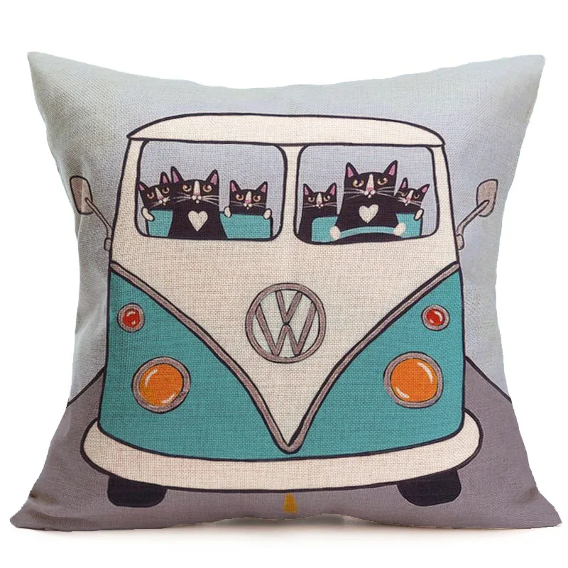 Чехол на подушку для домашнего велосипеда чехол из хлопка и льна автомобиля