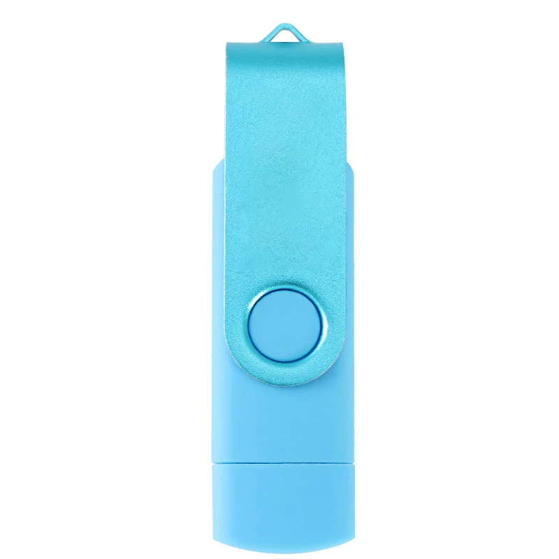 Синий Biyetimi OTG USB флэш-накопитель 64G 4g 8g 16g 32g 128G Флешка cle usb карта памяти, Флеш накопитель для смартфонов/ПК - Цвет: Синий