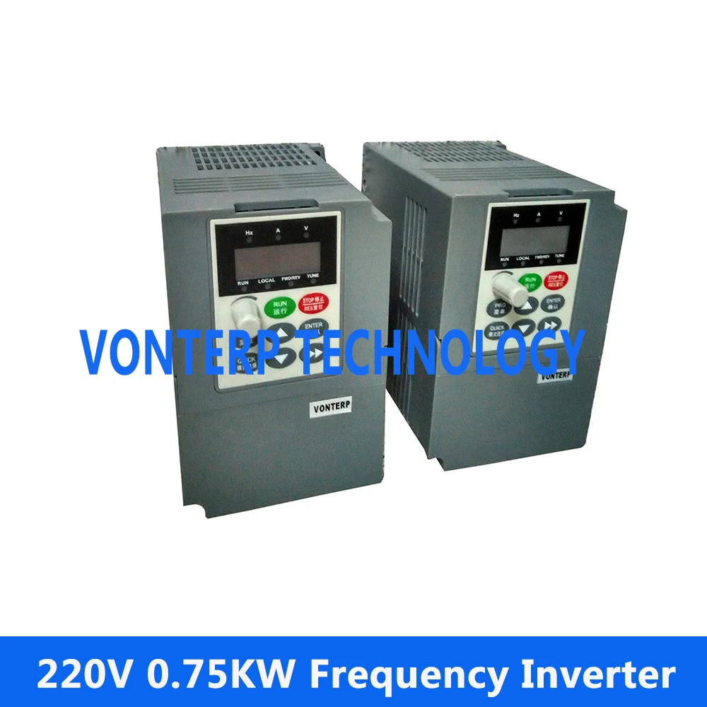 Регулятор скорости двигателя переменного тока/привод тока/VFD/VSD VTP8 0R7 G1 220В 1 фазный