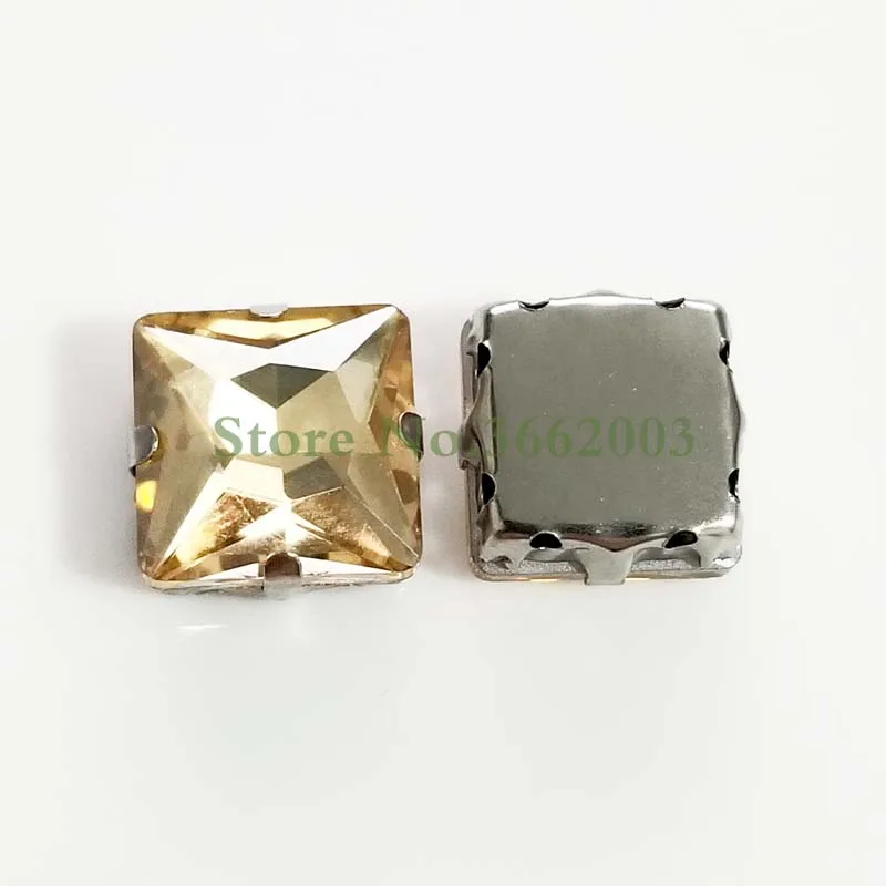 Золотые чемпионские высококачественные стеклянные кристаллы пришивные камни