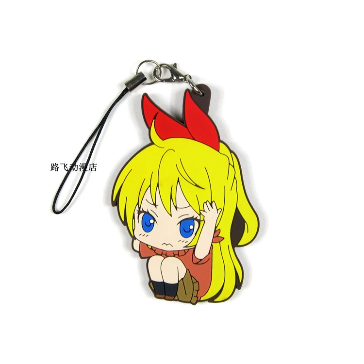 Экшн фигурка Nisekoi Ichijyo Raku Kirisaki Chitoge Onodera Kosaki Tsugumi Seishiro аниме модель резиновый брелок