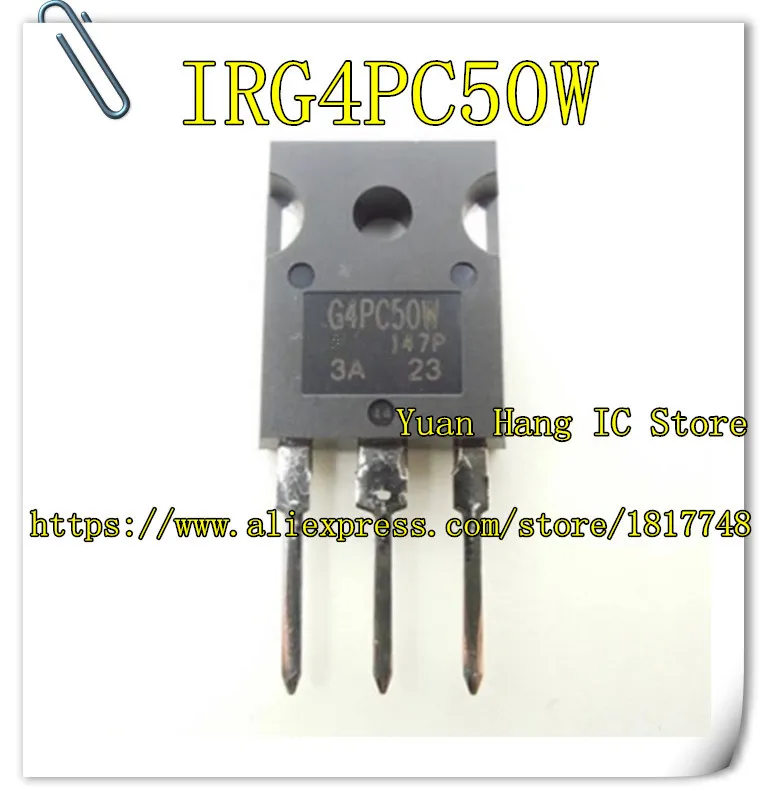 10 шт./лот IRG4PC50W IRG4PC50WPBF IGBT 600V 55A 200W TO 247|Аксессуары для батарей и ЗУ| |
