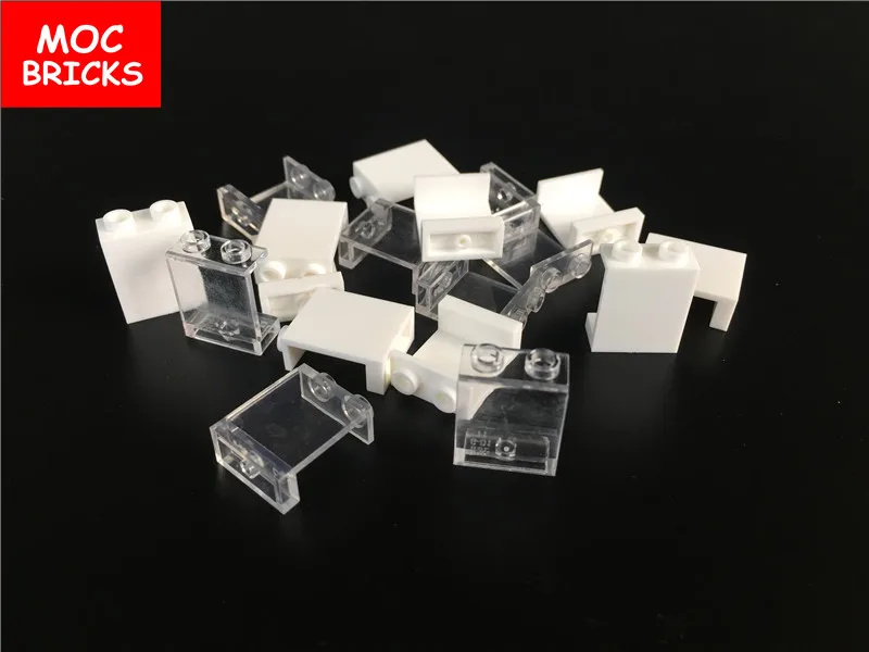 20 шт./лот MOC кирпичи панель стеновой элемент окно 1x2x2 подходит для 87552 строительных