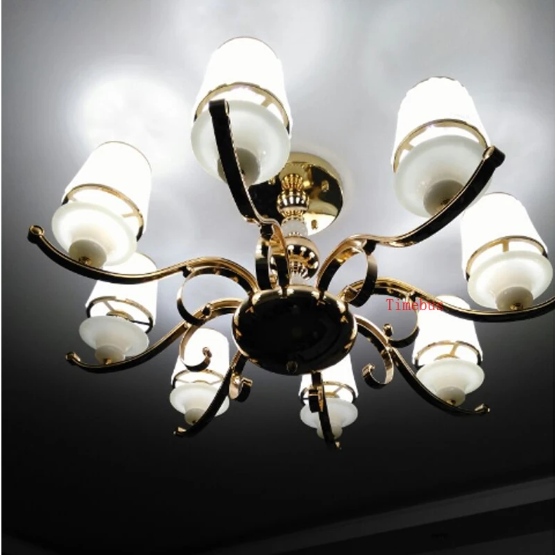 Классические потолочные светильники Номер в отеле верхнего света гостиная спальня стеклянным потолком лампы модные Ресторан светодиодные фонари для дома детская комната свет Потолочная люстра потолочный светильник