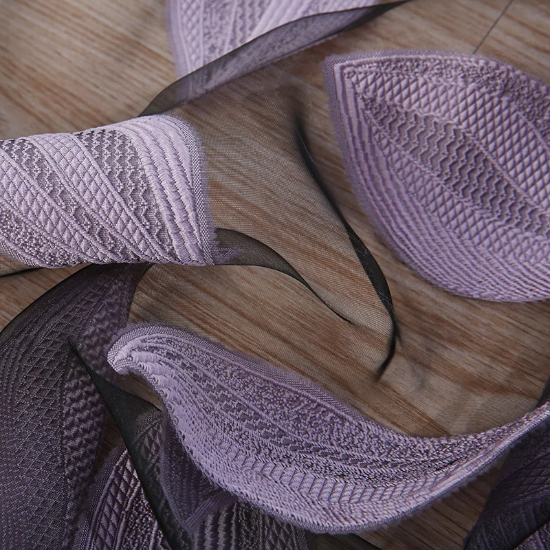 Современные красные шторы с фиолетовыми листочками 3d занавески для домашнего