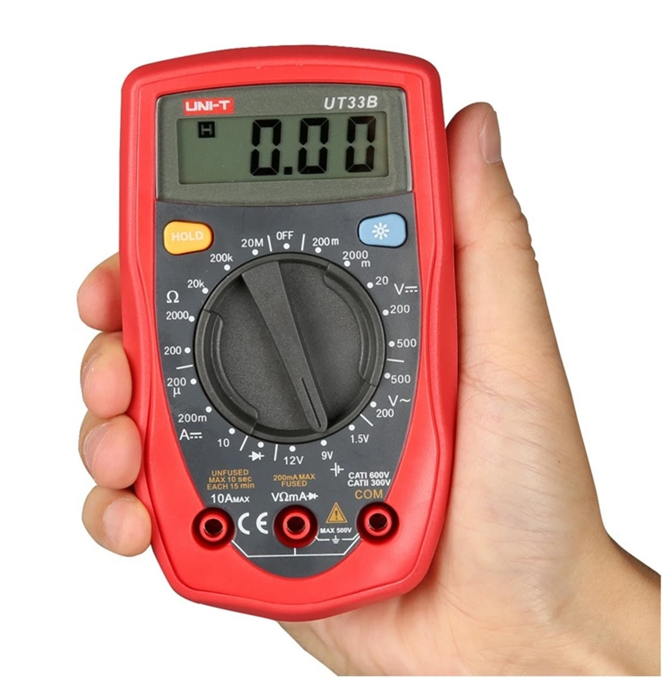 UNI T UT33B palm Размеры AC/DC Напряжение постоянного тока сопротивление Цифровой