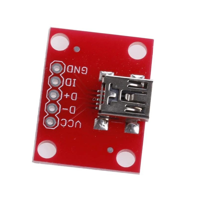 

Mini USB Adapter Plate Breakout Board For USB Mini-B Extension