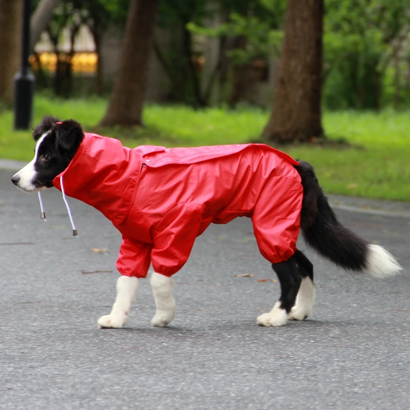

Big dog raincoat pet Satsuma large poncho four feet piece raincoat