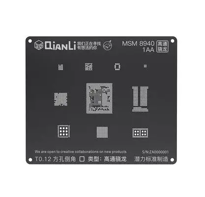 QIANLI iBlack 3D BGA трафарет MTK6582 MSM8917 2AA/8937/8953 1AB/B01 AB/8940 1AA/8916/8909 SDM636/660 Reball Tin Plant|Сварочные