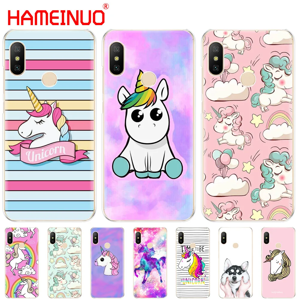 Чехол для Xiaomi Mi 8 Se A2 Lite Redmi 6 6a Pro Note PRO Pocophone F1 S2 Coque Shell Rainbow Unicorn Cute|Бамперы| |